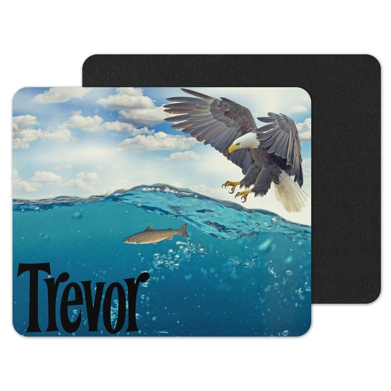 Eagle Hunting Custom Personalized Mouse Pad